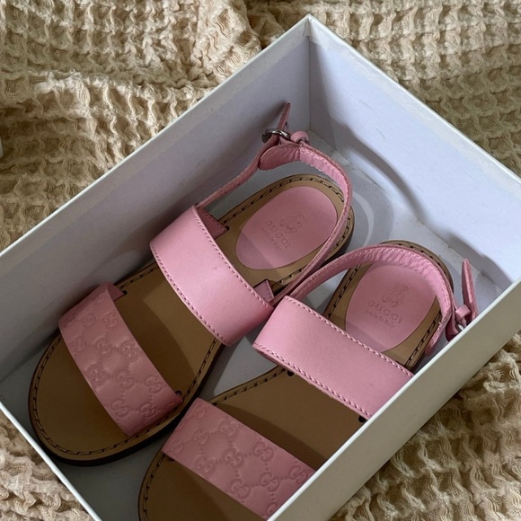 Gucci Kids Pink Sandals